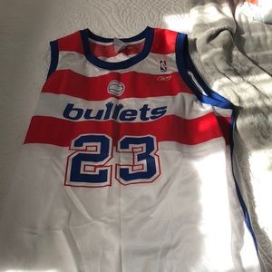 Rare Michael Jordan Washington bullets jersey.